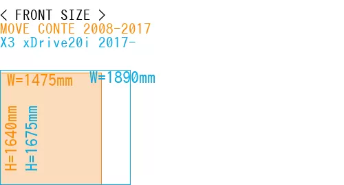 #MOVE CONTE 2008-2017 + X3 xDrive20i 2017-